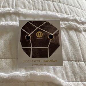 Gorjana black onyx stud earrings never worn